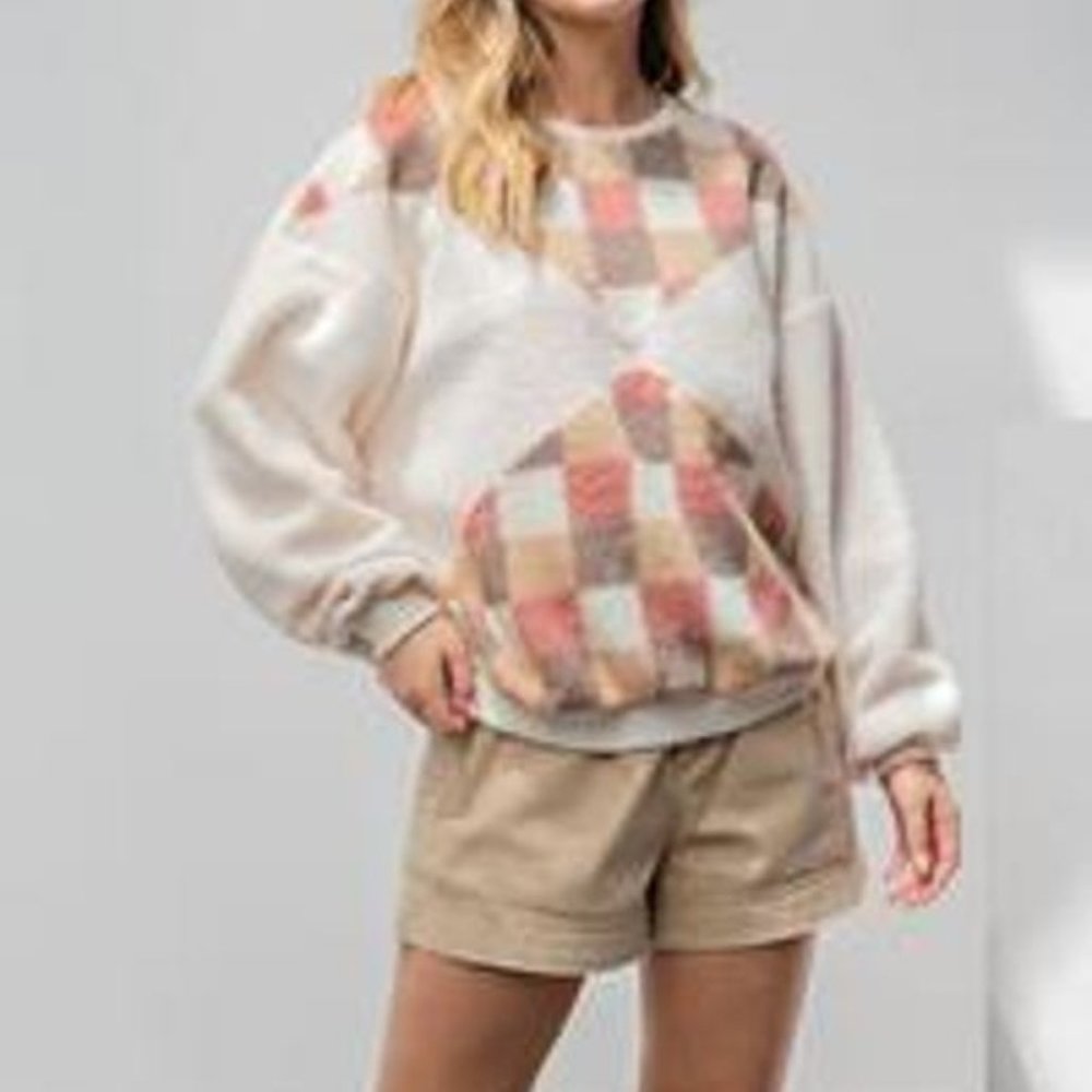 Faux Teddy Fur Pull Over- From Easel